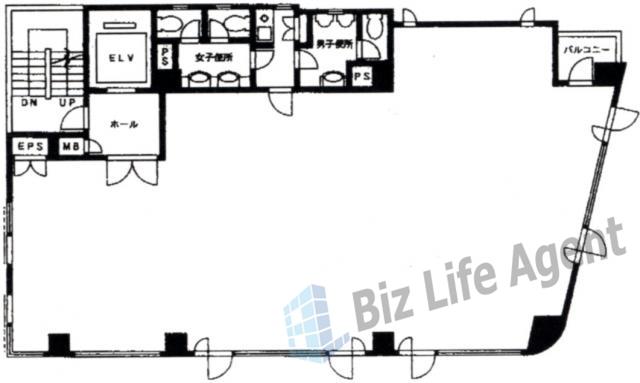 Tobunsha BLD.ビルの平面図
