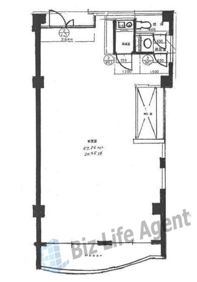 南青山オークビルの平面図