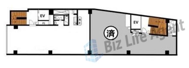 町田森野一丁目ビル(旧:渋谷商工森野ビル)の平面図