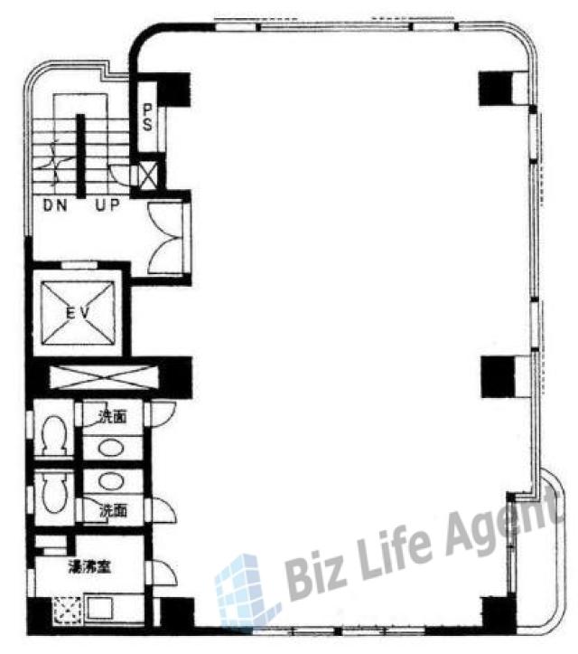 7山京ビルの平面図