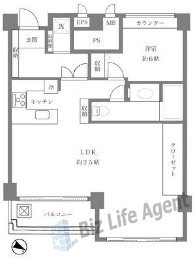 スカイプラザ赤坂の平面図