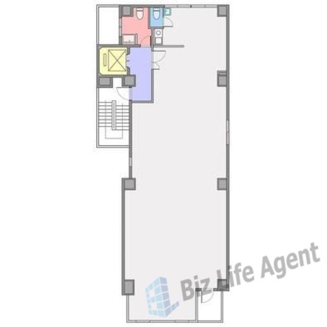 第2亀谷ビルの平面図