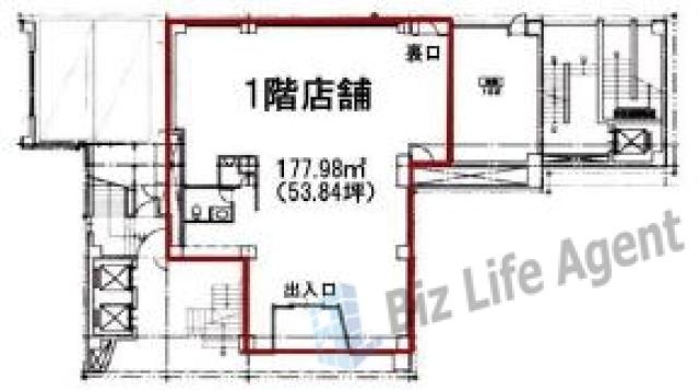 銀座能楽堂ビルの平面図
