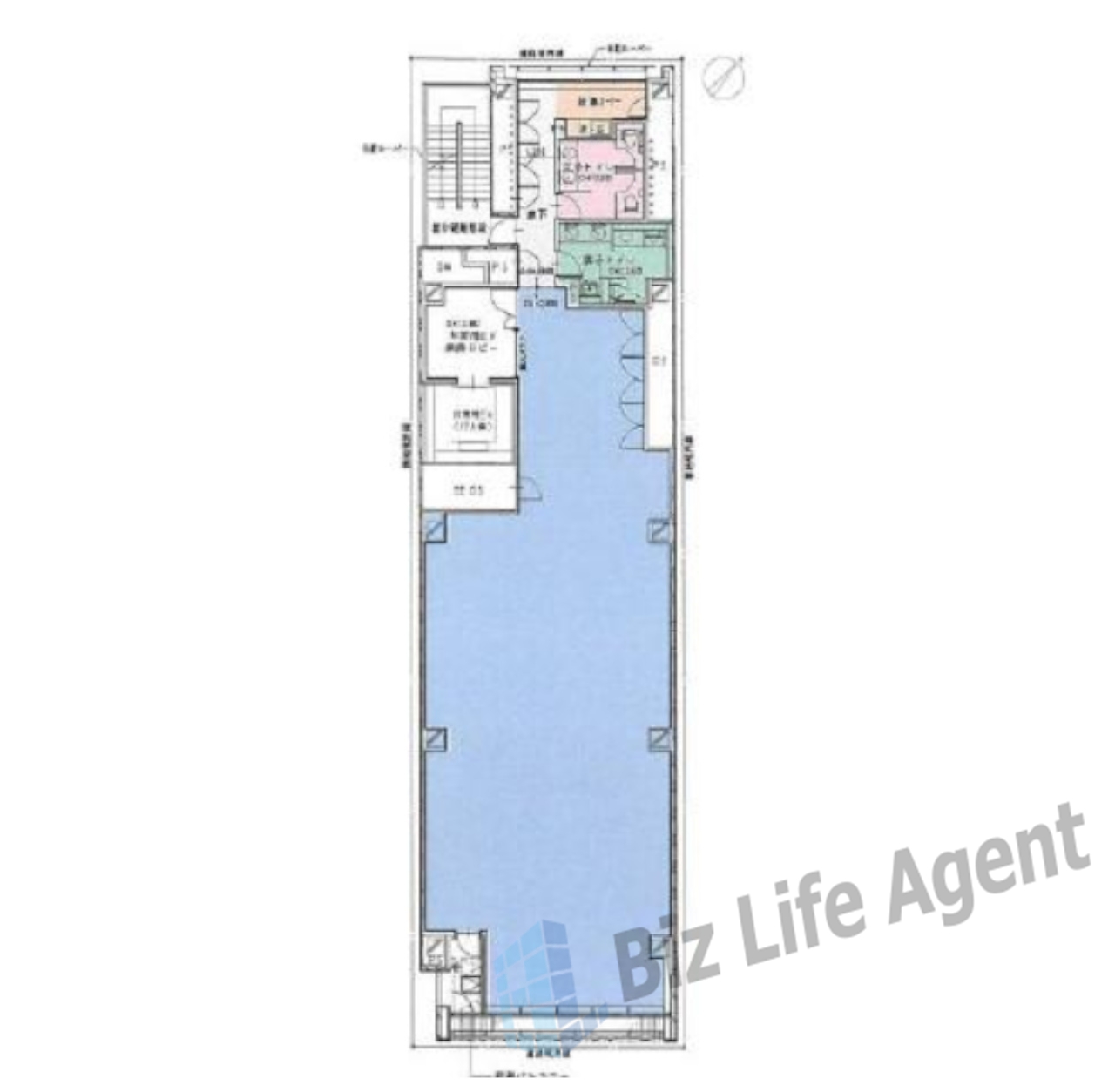 芝浦クリスタル銀座ビルの平面図