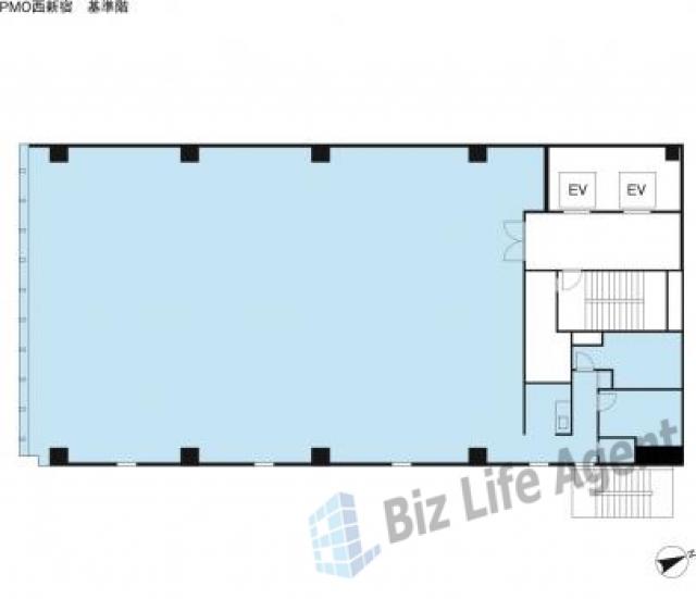 PMO西新宿ビルの平面図