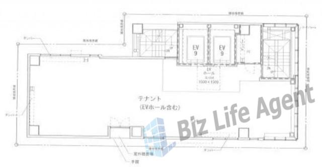 銀座梅林ビルの平面図