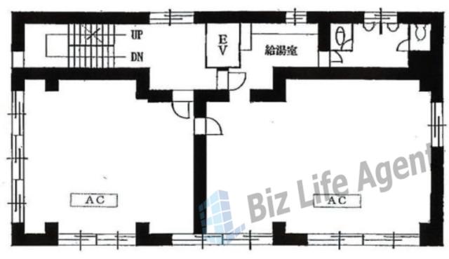 白銀会館の平面図