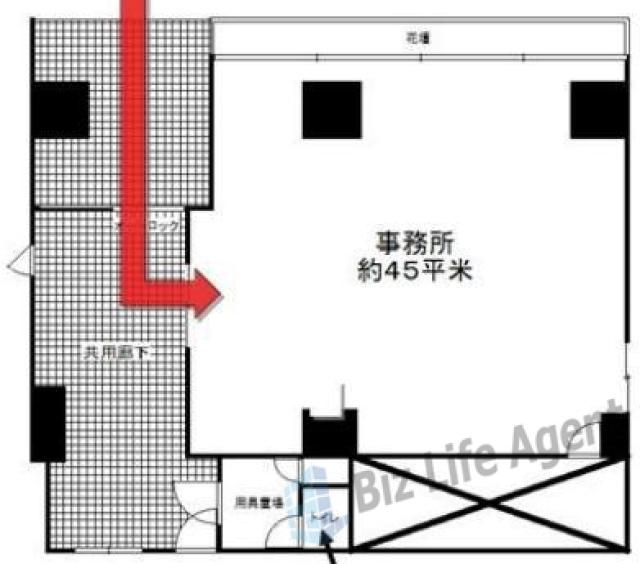 川奈ビルの平面図