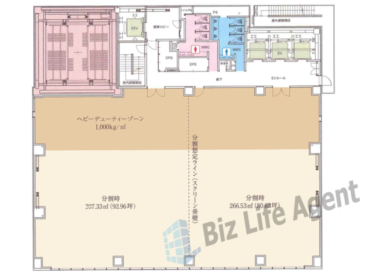 ヒューリック虎ノ門第二 旧(仮称)虎ノ門開発計画の平面図